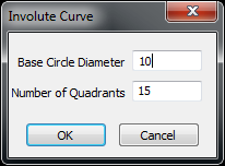 involute curve options