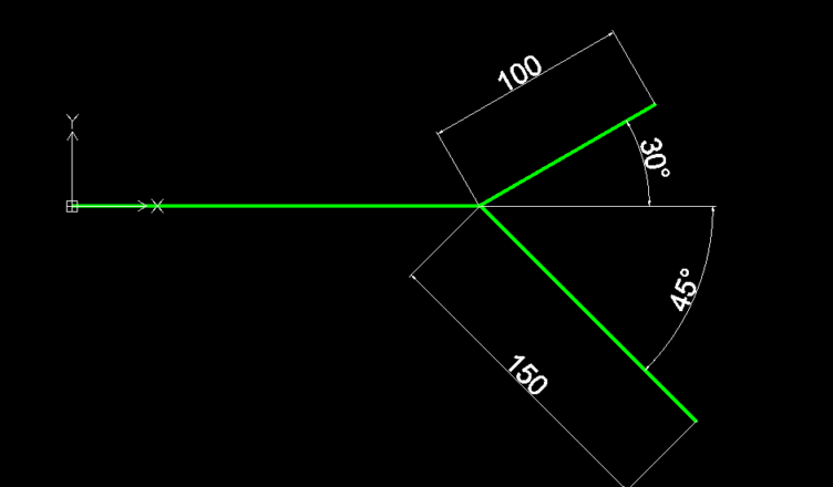 draftsight line angle