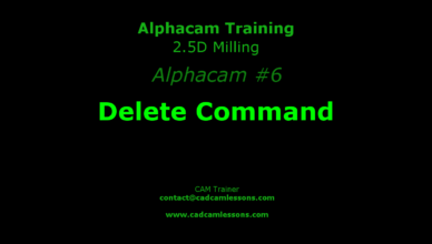 alphacam delete
