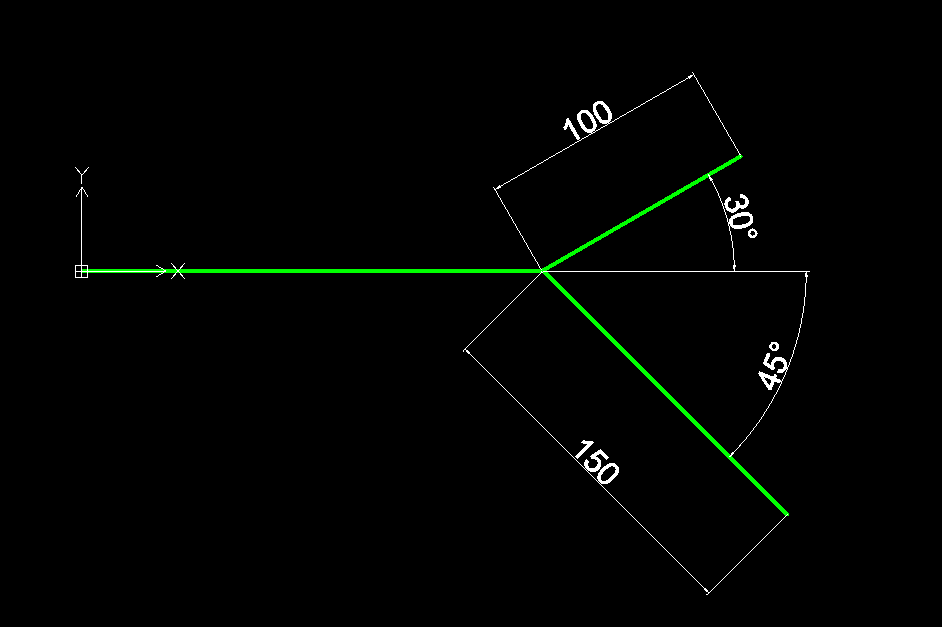 draftsight line angle