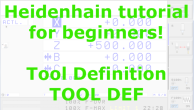 heidenhain tool definition