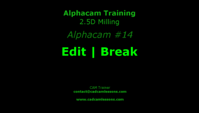 alphacam break