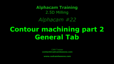 alphacam contour machining