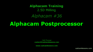 alphacam postprocessor