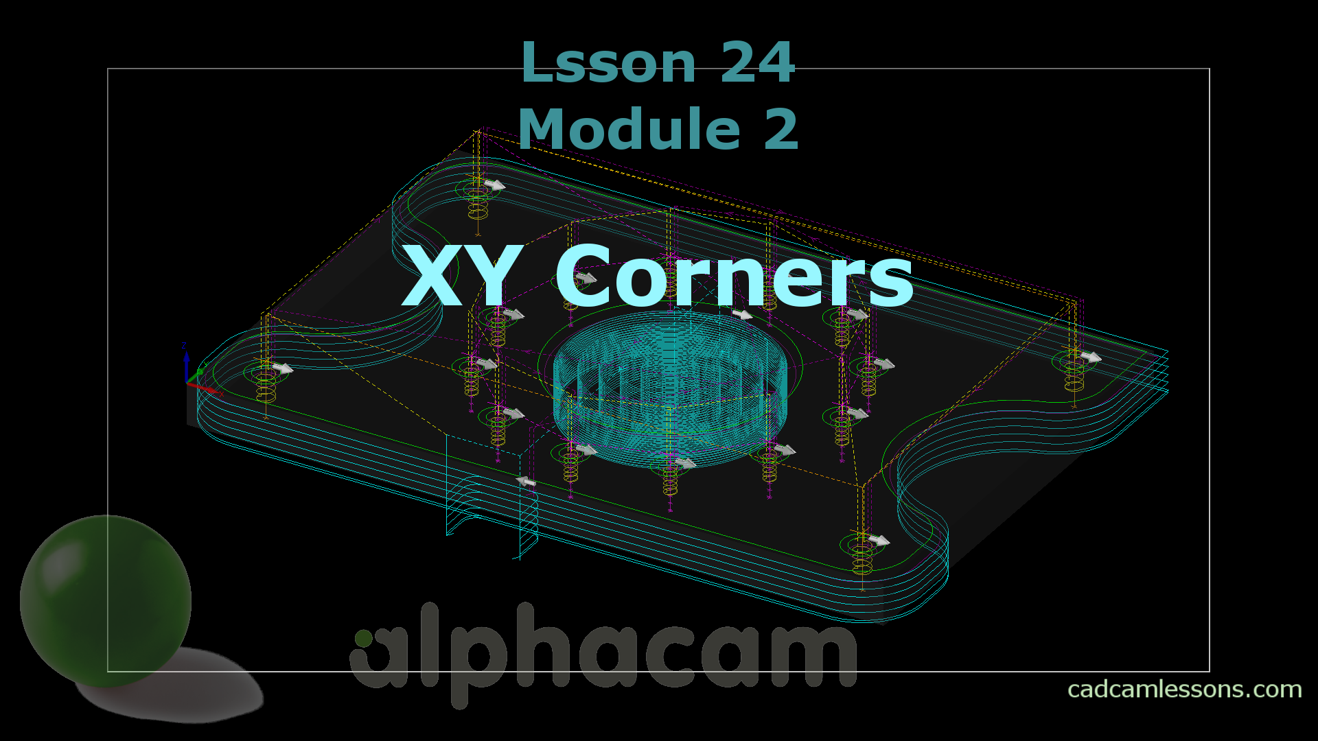 xy corners alphacam